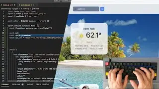 Building A Weather App [ASMR Programming] No Talking: Next JS, Tailwind CSS, and Mechanical Keyboard