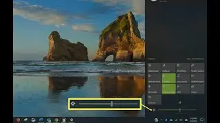 How to add brightness slider in notification center on windows 10 computer