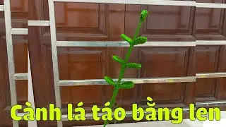 Hướng Dẫn Cách Làm Cành Lá Táo Bằng Len | Hoa Handmade