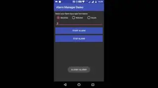 Android AlarmManager Demo