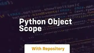 python object scope