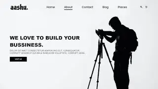 Photography ✨ Landing Page Website Design using HTML CSS | Code Aashu