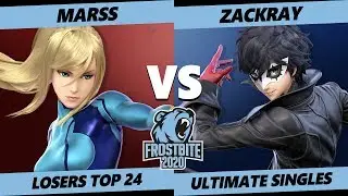 Frostbite 2020 SSBU Losers Top 24 - PG | Marss (ZSS) Vs GW | Zackray (Joker) Ultimate Singles