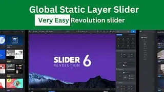 Create Global layer Static Slider  -  Revolution Slider Static Layer Settings