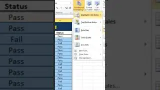 Format Cells by text #conditional #formatting #excel #exceltutorial