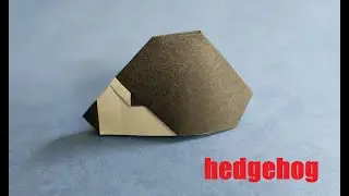 Ежик оригами из бумаги | Origami hedgehog (Mark Bolitho)