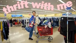 come thrift with me for UNIQUE COLORFUL PINTEREST CLOTHES ✨ big try on thrift haul ✨ THRIFTMAS DAY 4