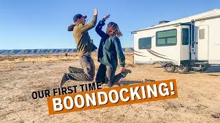 FIRST Time Boondocking & Using Our New RV Generator | Wild RV Life
