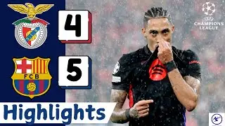 REMONTADA - Benfica vs Barcelona 4-5 | Goals & Highlights | CHAMPIONS LEAGUE Goals Today