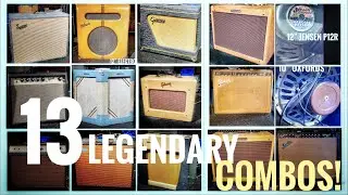 13 Legendary RECORDING GUITAR AMPS Comparison - Fender, Gibson, Supro, Magnatone, WEM, Gretsch!