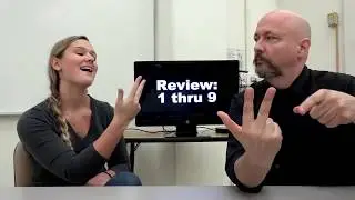 Numbers 1 through 10 in American Sign Language (ASL)