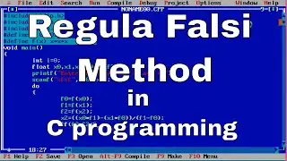 c program for regula falsi method
