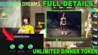 How to complete Bermuda dream event | Unlimited Dinner token kaise milega | today new event ff