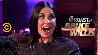 Demi Moore Surprises Her Ex - Roast of Bruce Willis