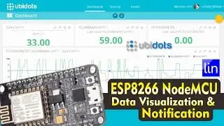 ESP8266 NodeMCU Data Visualization & Notification with Ubidots 