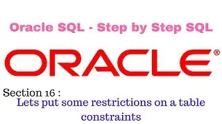 Oracle Sql Step by Step Approach (087 no empty data allowed not null)