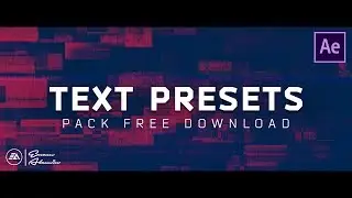 Glitch Text Animation Presets Pack FREE Download For After Effects (Tutorial)