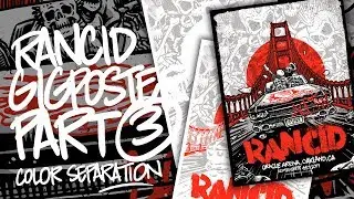 Making of Rancid Gigposter - Joel Abad - Photoshop Timelapse - PART 3/3 (Color separation)