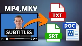 How to extract subtitles from an MP4 video 