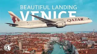 Beautiful Landing in Venice, Italy (4K)