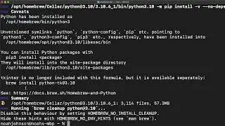 Installing Python on Mac Using Homebrew