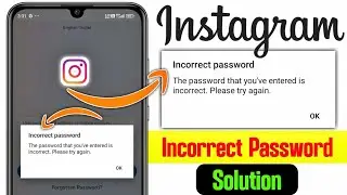 instagram incorrect password problem | instagram login problem incorrect password | instagram login