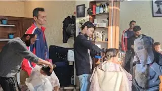 Cutting the family's hair and Sinaz's hair, Master Welder✂️