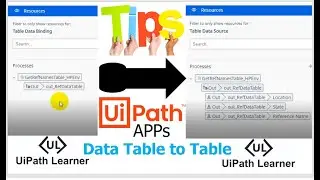 UiPath Apps - Data Table to Table Binding | UiPath Apps Tips