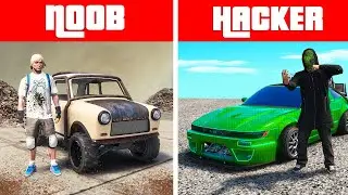 NOOB vs PRO vs HACKER AUTO in GTA 5 (Mods)