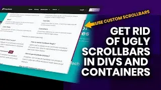 Custom Scrollbars in Divs and Containers - Oxygen Builder