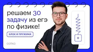 Блок и пружина | ЕГЭ физика 2024 | 26 задание (4 балла)