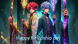 Happy freindship day (by Anime Studio Production) for anime lovers