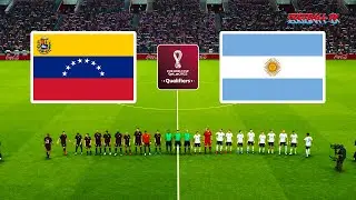 Venezuela vs Argentina | FIFA World Cup 2022 Qualifiers | eFootball PES 2021 Gameplay