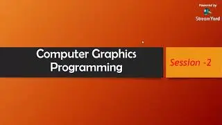 CG Lecture: Computer Graphics Programming