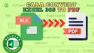 Cara Export File Excel 365 menjadi PDF tanpa bantuan aplikasi luar