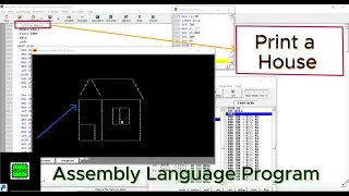 How to Create a House Design Using Assembly Language 🏡 || Assembly Language program