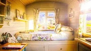 Morning Cabin Ambience 🌷🌼 Cozy Breakfast ASMR Cooking Sounds & Birds Singing 🍳 10 Hours