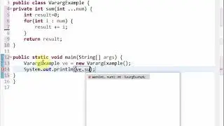 Java Varargs (variable Arguments)