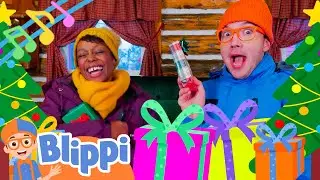 Blippi and Meekahs Gift Giving Song! | BRAND NEW Holiday Nursery Rhymes for the Family