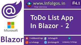 Create ToDo List App in Blazor Framework 2 | Infologs