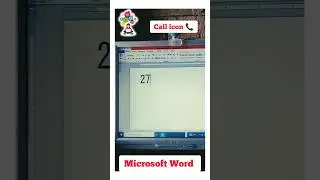 Call symbol in Ms word | Microsoft Shortcut Keys #shorts #trending