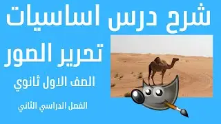 شرح درس اساسيات تحرير الصور للصف الاول ثانوي الفصل الدراسي الثاني منهج تقنية رقمية 1_2 برنامج جيمب