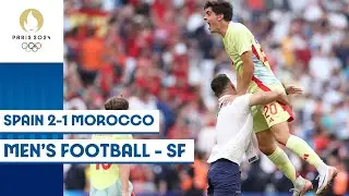 🇪🇸 Spain edge past Morocco 🇲🇦 in Mens Football Semi-Final | Paris 2024 Highlights