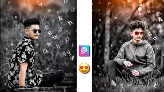 PicsArt new editing | Picsart Dark Photo Editing | Picsart Letter Photo Editing | Latest Photo Edit