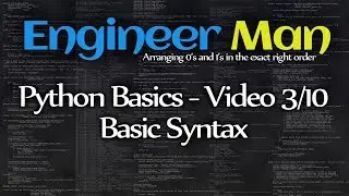 Basic Syntax - Python Basics 3/10