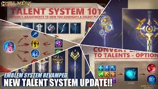 ALL ABOUT NEW EMBLEM SYSTEM REVAMP MOBILE LEGENDS, TALENT SYSTEM!! | PROJECT NEXT SEPTEMBER 2022