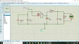 how to make a buck converter in proteus | buck converter simulation in proteus