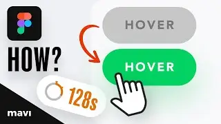 Create a Button With a HOVER Functionality in 128 SECONDS (Figma Tutorial)