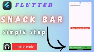 How to Use Snackbar in Flutter | Flutter Snackbar Tutorial | Snackbar use in flutter | 