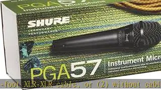 Shure PGA57 Dynamic Microphone - Professional Quality Instrument Mic with Cardioid Pick-up Pattern,